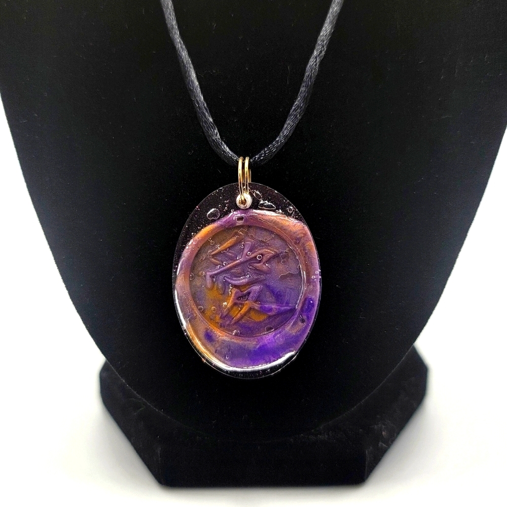 Handmade purple Love Necklace💜